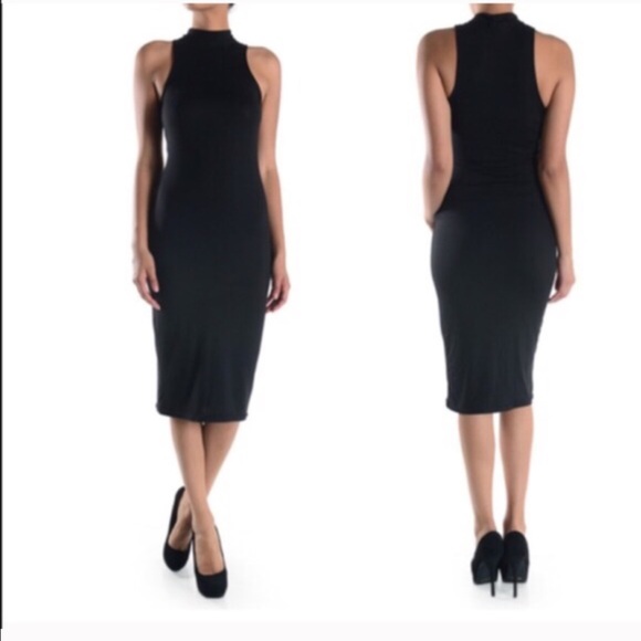 Chic black midi dress - Picture 4 of 4
