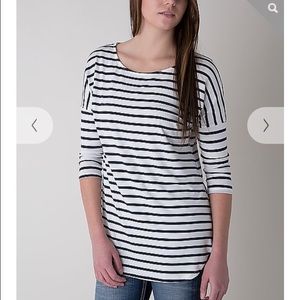 BKE red Striped Top
