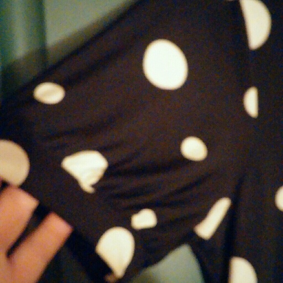 🔷SOLD👗 Black & White Polka Dot Paisley Dress 👠 - Picture 3 of 3