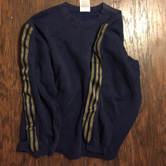 Adidas navy sweater with pocket in front