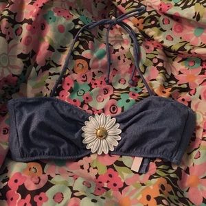 Strapless daisy Victoria's Secret suit top