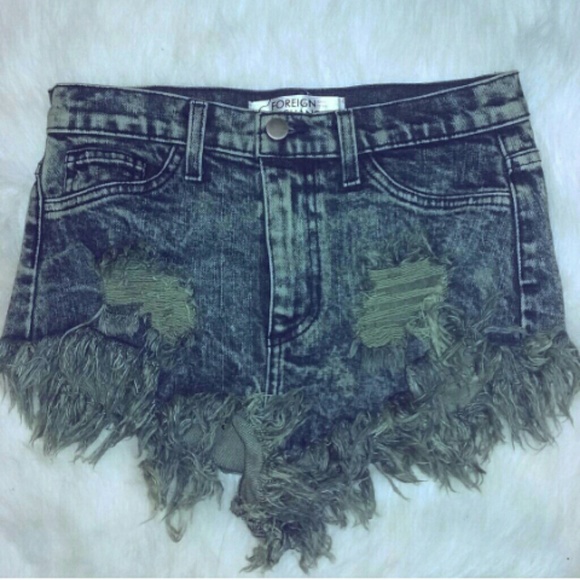 Foreign Exchange High Waisted Cheeky Shorts