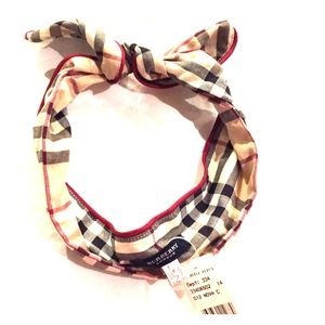 Burberry Nova Check Bendable  Wire Headband Auth