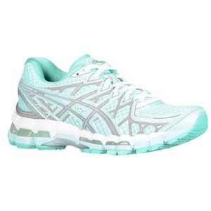Mint green Asics