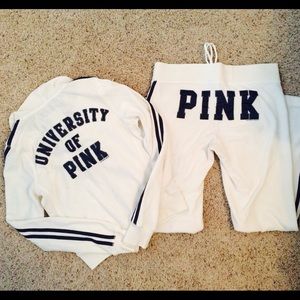 💛💜 Victoria Secret velour suit