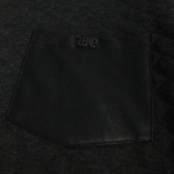 Quilted sweater with leather sleaves - Picture 2 of 2