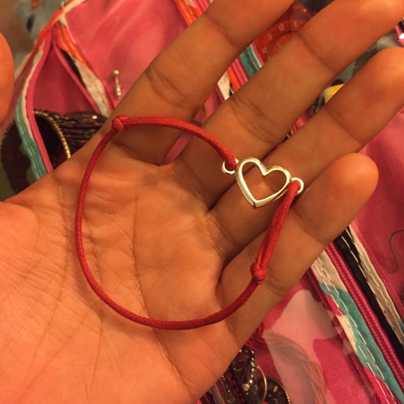 Cute simple metal heart bracelet