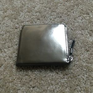 Madewell the passenger wallet in metallic