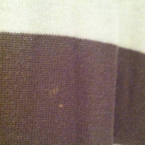 Tan and white button up cardigan - Picture 3 of 3