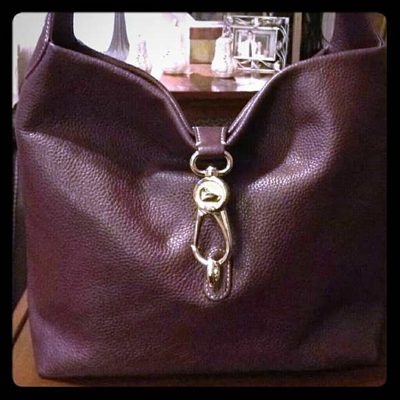 Dooney & Bourke Natural Leather Hobo Logo