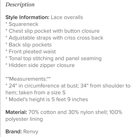 Lace short overall - Picture 4 of 4