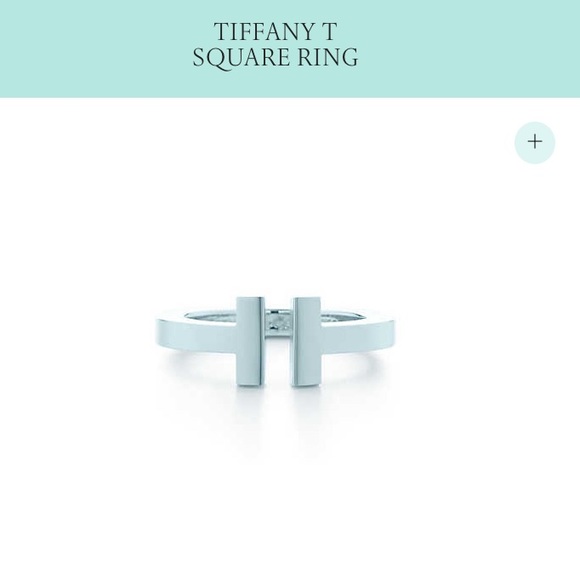 **authentic** TIFFANY T SQUARE RING