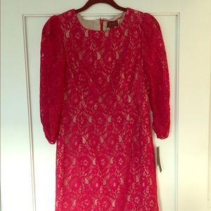 NWT Aqua short lace dress with 3/4 sleeves