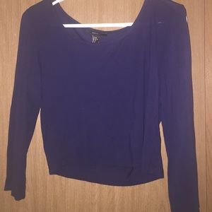 Two long sleeve crop tops