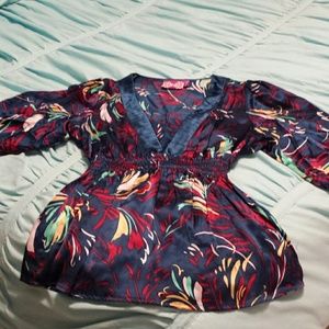 Yumi Kim Ink and Quill Silk Blouse