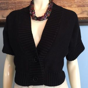 💰⤵️NWOT Black Worthington shrug style Cardigan