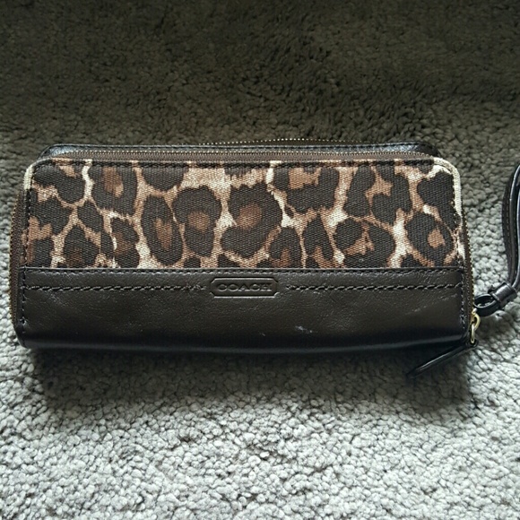 Ocelot coach wristlet
