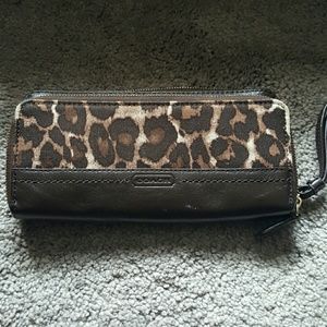 Ocelot coach wristlet