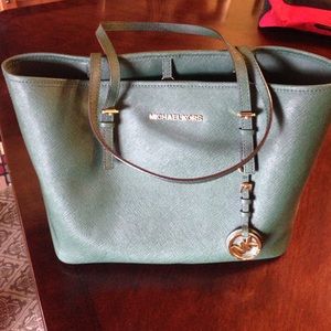 Green Michael Kors Tote