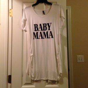 "Baby Mama" loose fitting tee