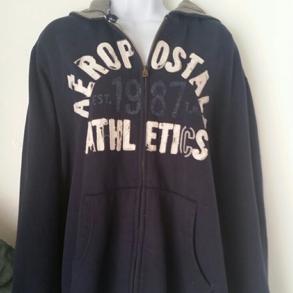Men's Aeropostale blue hoodie