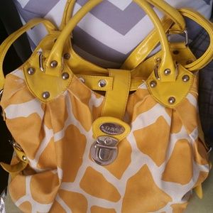 Dolce and Gabbana giraffe print purse