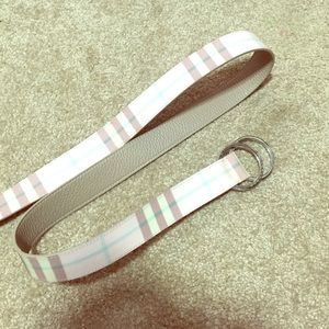 Pink Burberry belt