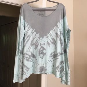 Free People Tie dyed tunic shirt