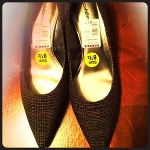 Croft & Barrow plaid heels. Brand new 8.5