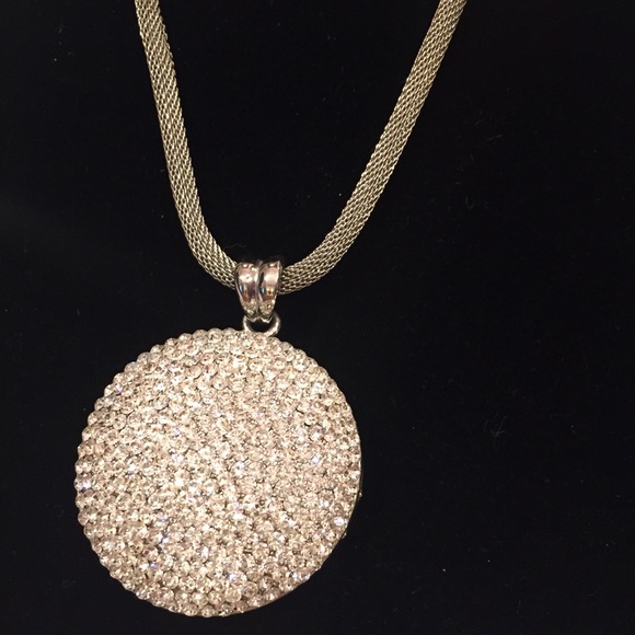 Bling domed pendant and necklace