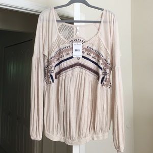 Free People long sleeved  top