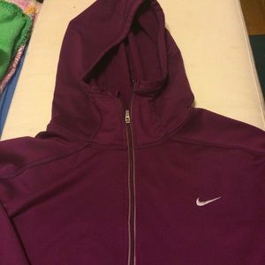 Nike Purple running hoodie dry fit