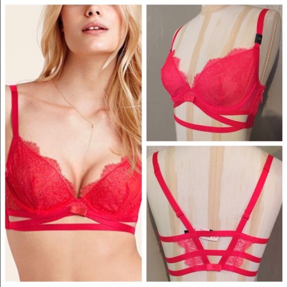 Victoria's Secret Other - VS Very Sexy Red Lace Strappy Unlined Bra!
