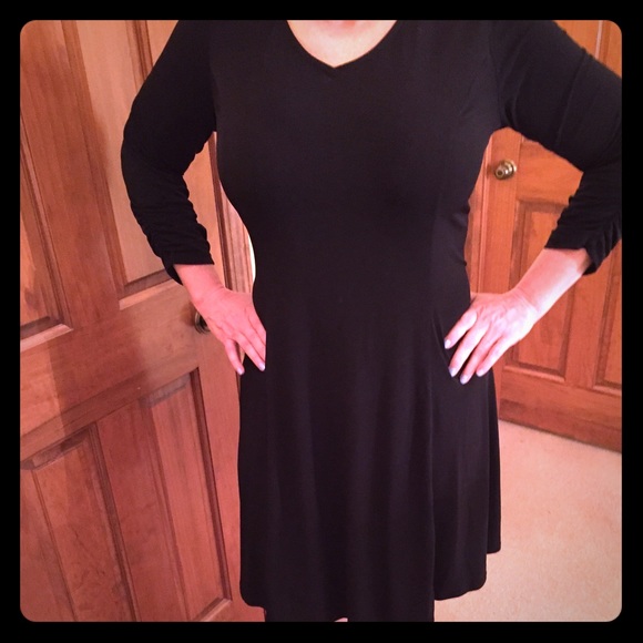 Swing dress with princess seams