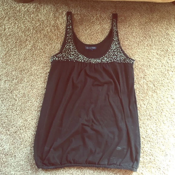 Small American eagle tank top with bedazzle!