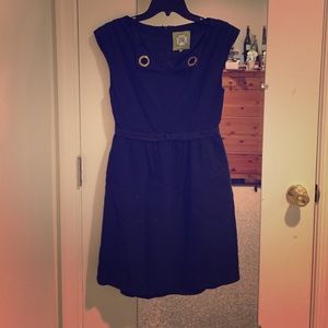 Elizabeth McKay navy nautical shift dress.