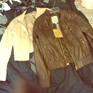 2 Pleather Jackets for the price of one!!