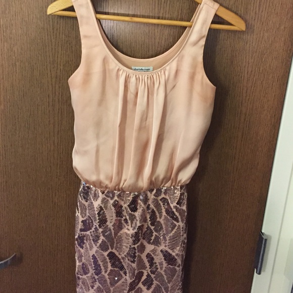 Charlotte Russe pink sequin dress