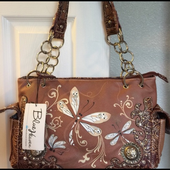 Purse/handbag with dragonflies