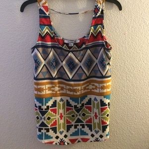 Colorful tribal tank top.