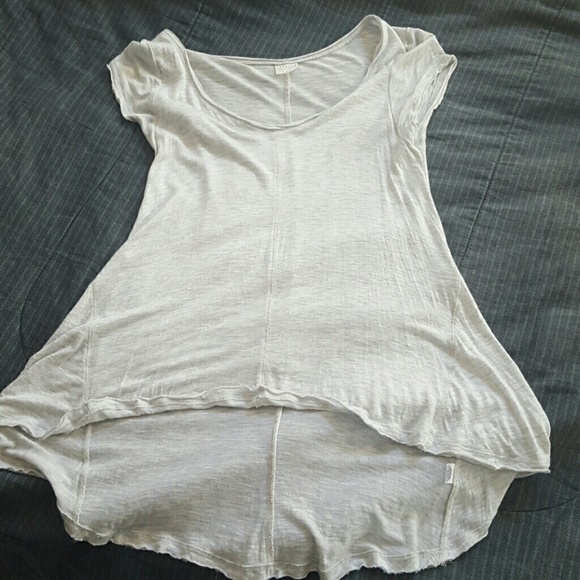 Hi-lo light grey t-shirt
