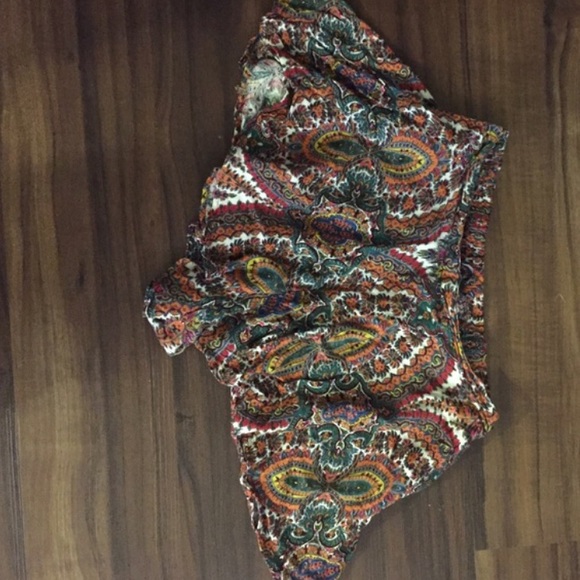 Fabric print shorts