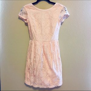Light peach dress