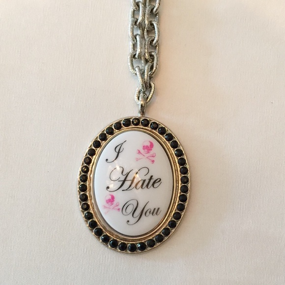 "I Hate You" Tarina Tarantino Necklace