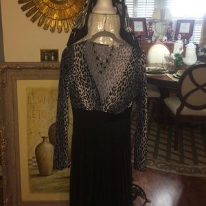 Cocktail dress with heels and necklace