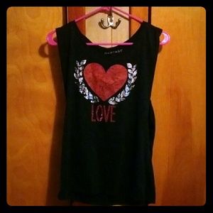 Edgy loose tank!