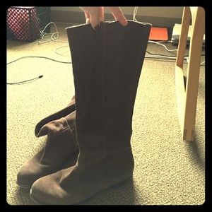 NINE WEST SUEDE TALL BROWN BOOTS