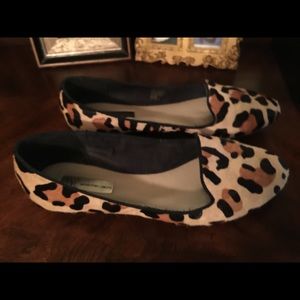 INC cheetah  print flats