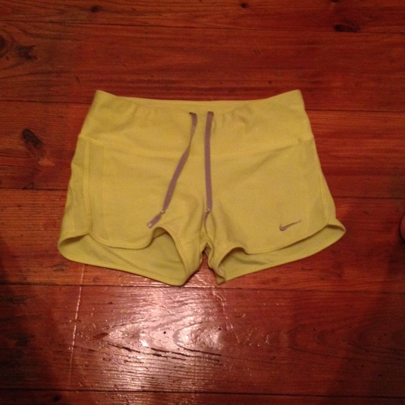 Neon green/yellow Nike pros