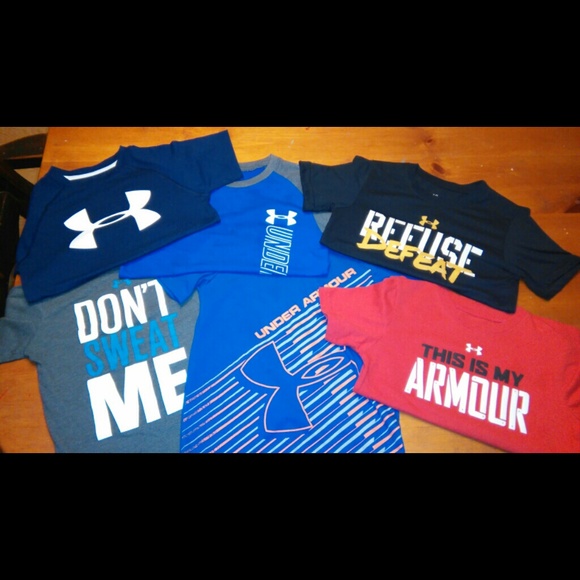 (6) BOYS 4/5 UNDER ARMOUR Shirt Lot